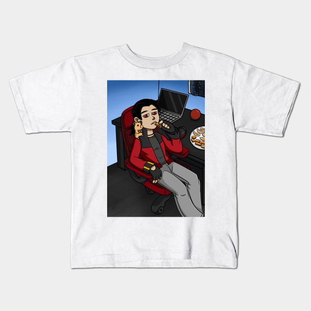 Marcus and Kirk Kids T-Shirt by Firestorm Fox